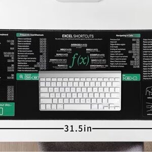 Oxford Excel Cheat Sheet Desk/mouse Pad Mat XL Formulas Shotcuts NIB